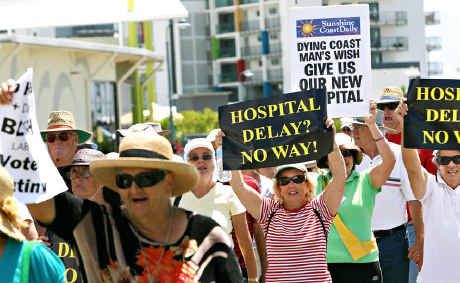 Hospital Action Group supporters already unhappy at slow progress.